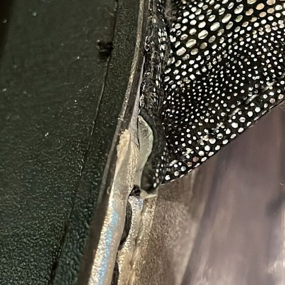 Alegria Vanessa Circulate Black Silver Thong Sandal Shoes Womens Size EU 38 - Picture 7 of 12